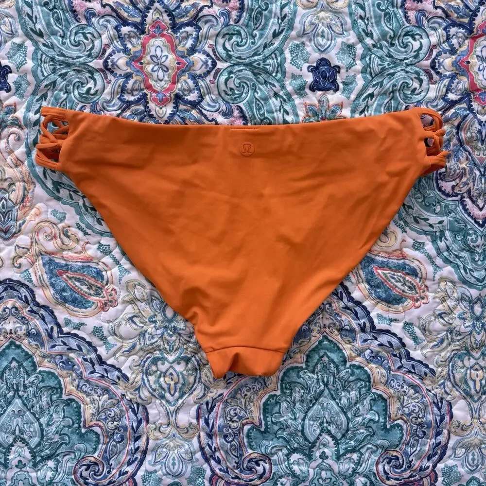 Lululemon Size 6 Orange Swim Bottoms Women’s Bikini